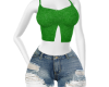 {TR} Green Tank & Shorts