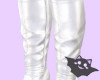 ☽ Boots Latex White