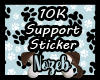 10K Support Sticker