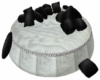 Black White Poseless Bed