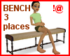 !@ Old bench 3 places