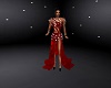 red exotic dress