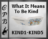 To Be Kind Read Along