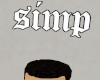 simp sign white | male