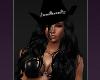 Sexy Cowgirl Cowboy Hat BLack Leather Whip Fun Funny LOL