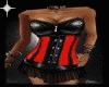 Sexy leather black red
