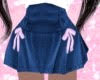 Lilac Bow Denim Skirt