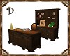 D's Dark Wood Desk