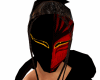red n black mask