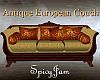 Antq Europeand Couch Tan