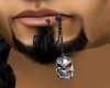 skull lip chain