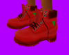 (S) RED STEAL TOE BOOTS