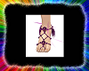 {purple} feather feet