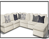 white blue sectional