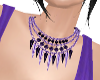 Purple Spike Necklace