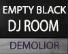 EMPTY BLACK DJ ROOM