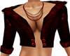 Flufy Red Top Open Chest