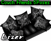 Couch Friends 5Poses