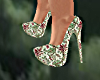 (BTVS)Green Floral Shoes