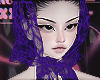Lace scarf purple