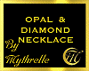 OPAL & DIAMOND NECKLACE