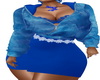 Blue Hoodie Dress