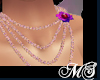 MS Pink Flower Necklace