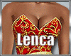 Red and gold Gown