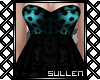 [.s.] Teal Polka Dress