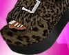 Cheetah Fur Slides