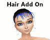 Hair Add On Blue