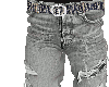 Grey Repair Jeans