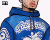 👹. Hell Blue Hoodie