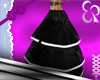 Long  Black Voile Skirt