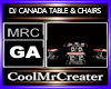 DJ CANADA TABLE & CHAIRS
