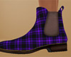 Purple Boots Plaid (F)