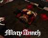 red apartment table