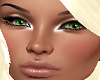 Female Head Green Eyes