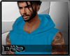 D- Hoodie Tank Blue