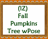 Fall Pumpkins Tree wPose