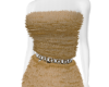 JESSIE BEIGE FURRY DRESS