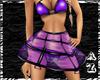 Latex Purplekini Skirt