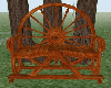 Wagon wheel Bench 2