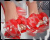 aks. Red Blossom Heels