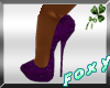F&L Purple glitz shoes