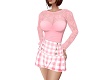 Checkard Pink Dress