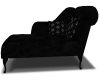 Lazy Chaise Blk Suede