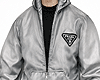 GREY PRAD NYLON HOODIE