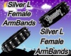 Silver M (L) Armband