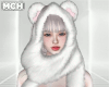 𝖒. Bear Hat White